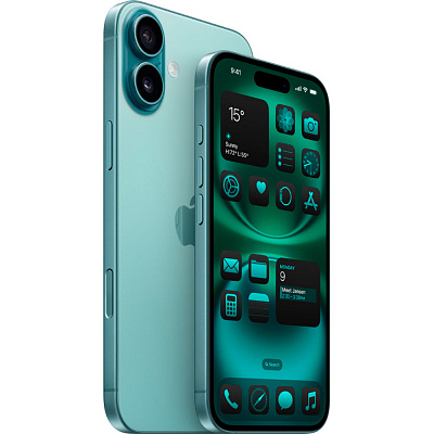 Смартфон Apple iPhone 16 Plus 128 ГБ бирюзовый