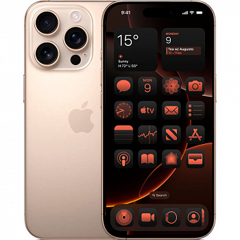 Смартфон Apple iPhone 16 Pro 128 ГБ пустынный титан