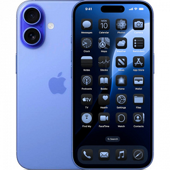 Смартфон Apple iPhone 16 Plus 128 ГБ ультрамарин